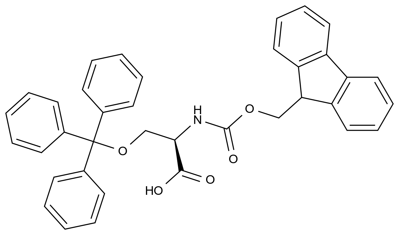 CAS No.:212688-51-2,N-(((9H-Fluoren-9-yl)methoxy)carbonyl)-O-trityl-D-serine