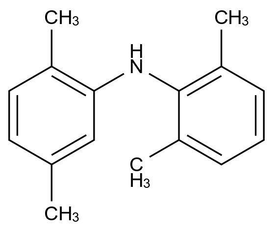 N-(2,6-Dimethylphenyl)-2,5-dimethylaniline CAS 949161-08-4 结构式 Chemical Structure