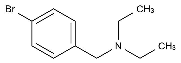  N-(4-Bromobenzyl)-N-ethylethanamine CAS 4885-19-2 结构式 Chemical Structure