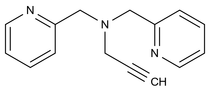  N,N-Bis(pyridin-2-ylmethyl)prop-2-yn-1-amine CAS 950984-75-5 结构式 Chemical Structure