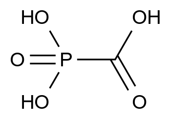  Phosphonoformic acid CAS 4428-95-9 结构式 Chemical Structure