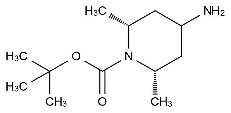  Tert-butyl (2S,6R)-4-amino-2,6-dimethylpiperidine-1-carboxylate CAS 2102955-00-8 结构式 Chemical Structure