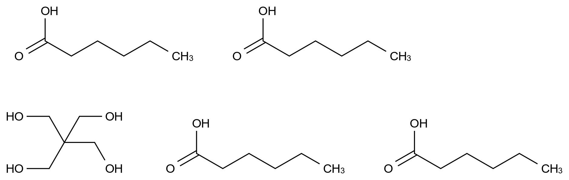 Pentaerythritol tetrahexanoate CAS 7445-47-8 chemical structure