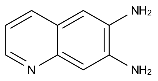  Quinoline-6,7-diamine CAS 261764-96-9 结构式 Chemical Structure