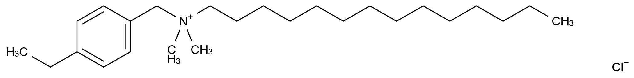 Tetradecyldimethyl(ethylbenzyl)ammoniumchloride CAS 27479-29-4 chemical structure