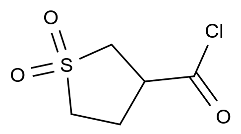  Tetrahydrothiophene-3-carbonyl chloride 1,1-dioxide CAS 89463-78-5 结构式 Chemical Structure
