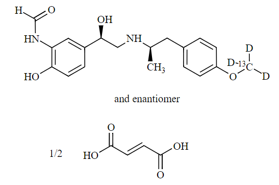 CAS No.:43229-80-7 (non-labelled),Formoterol-13C-d3 Hemifumarate