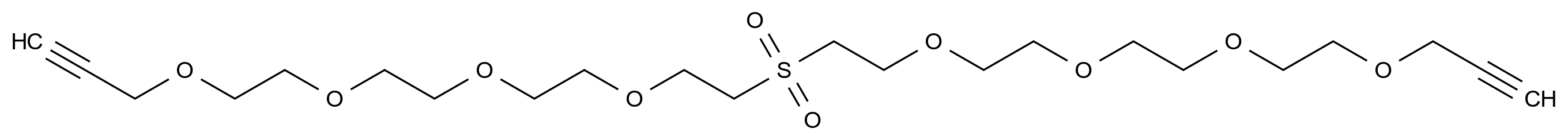  Propargyl-peg3-sulfone-peg3-propargyl CAS 2055024-44-5 结构式 Chemical Structure