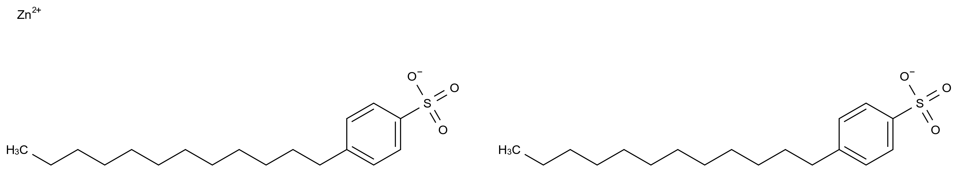  Zinc(II) 4-dodecylbenzenesulfonate CAS 27572-22-1 结构式 Chemical Structure