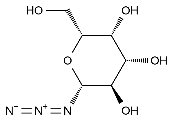1-叠氮-1-脱氧-β-<SC>D</SC>-吡喃半乳糖苷 (2R,3R,4S,5R,6R)-2-azido-6-(hydroxymethyl)tetrahydro-2H-pyran-3,4,5-triol
35899-89-9
beta-D-Galactopyranosyl azide CAS 35899-89-9 结构式 Chemical Structure