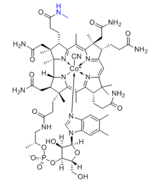 34-甲基氰钴胺素（维生素B12 EP杂质C） 34-Methylcyanocobalamin(Cyanocobalamin EP Impurity C） CAS 38218-51-8 结构式 Chemical Structure
