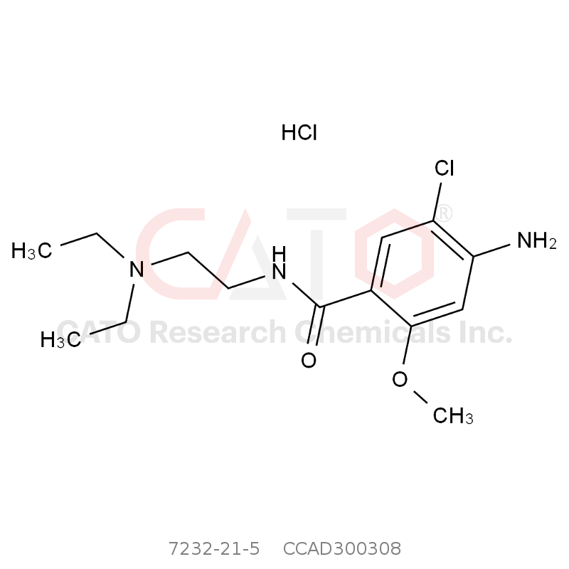 CAS No.:7232-21-5,盐酸甲氧氯普胺