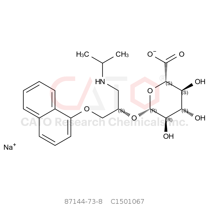 CAS No.:87144-73-8,(S)-Propranolol β-D-glucuronide sodium salt