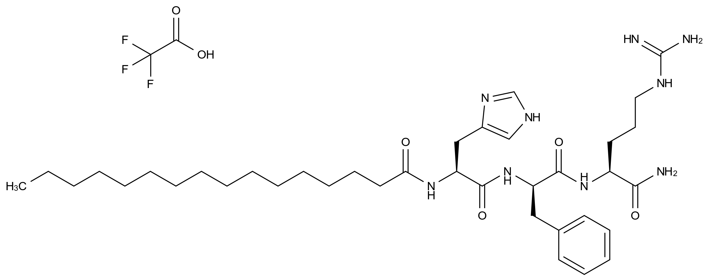 CAS No.:936544-53-5,棕榈酰三肽-8（三氟乙酸盐）