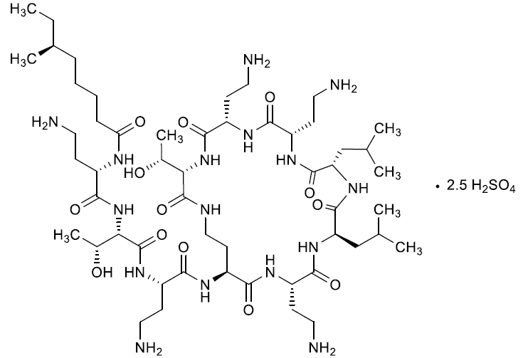 CAS No.:207990-63-4,粘菌素A 硫酸盐（多粘菌素E1 硫酸盐）