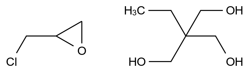 30499-70-8
1,3-Propanediol, 2-ethyl-2-(hydroxymethyl)-, polymer with 2-(chloromethyl)oxirane
1,3-Propanediol, 2-ethyl-2-(hydroxymethyl)-, polymer with (chloromethyl)oxirane
Trimethylolpropane, (chloromethyl)oxirane polymer
EC 608-489-8 CAS 30499-70-8 chemical structure