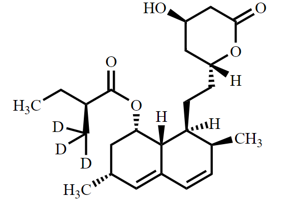 洛伐他汀-d3 Lovastatin-d3 CAS 1002345-93-8 结构式 Chemical Structure