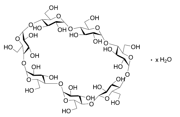 β-环糊精水合物 β-Cyclodextrin hydrate CAS 68168-23-0 结构式 Chemical Structure