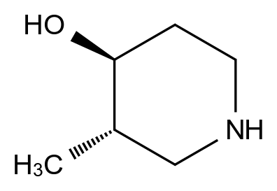  trans-3-Methylpiperidin-4-ol CAS 227030-11-7 结构式 Chemical Structure