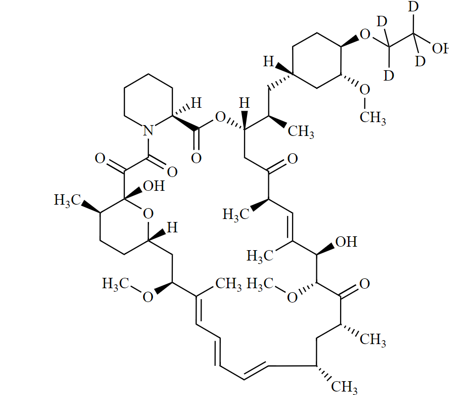 依维莫司-d4 Everolimus-d4 CAS 1338452-54-2 结构式 Chemical Structure