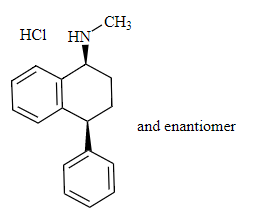 舍曲林EP杂质B盐酸盐 Sertraline EP Impurity B HCl CAS 52758-05-1 结构式 Chemical Structure