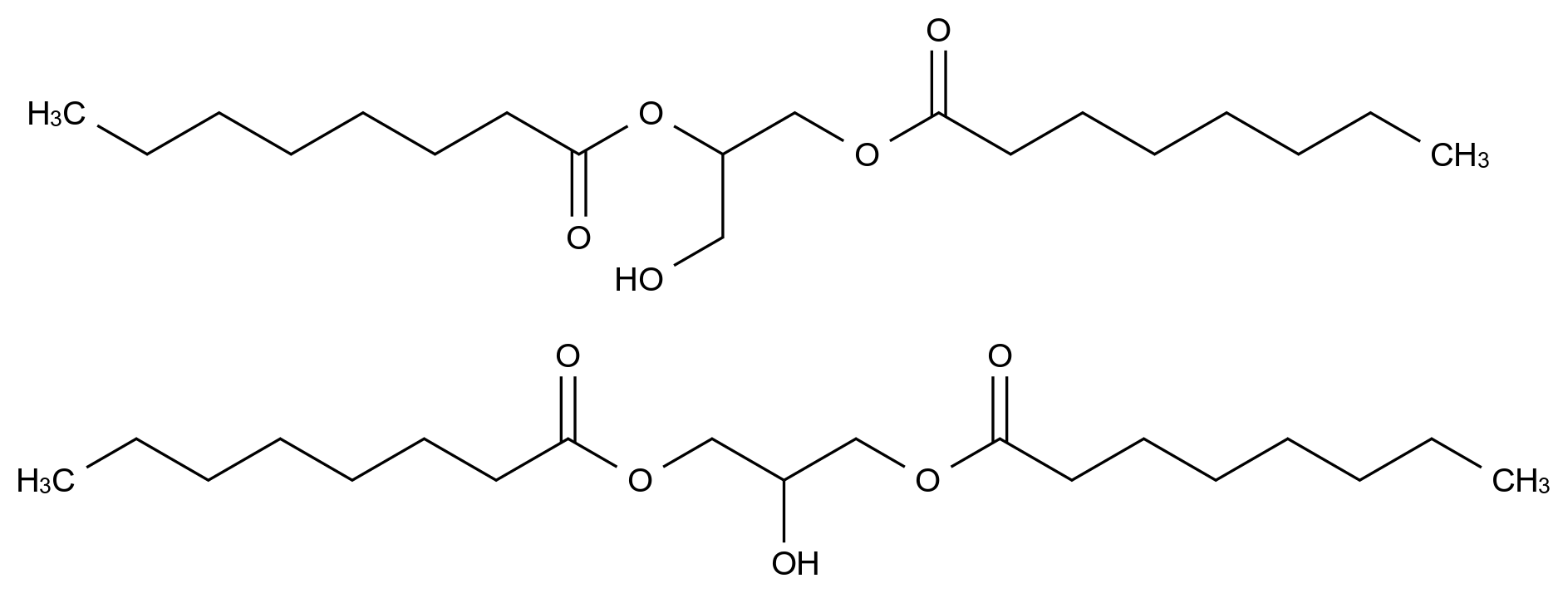 1,2-二辛酰基甘油&1,3-二辛酰甘油
