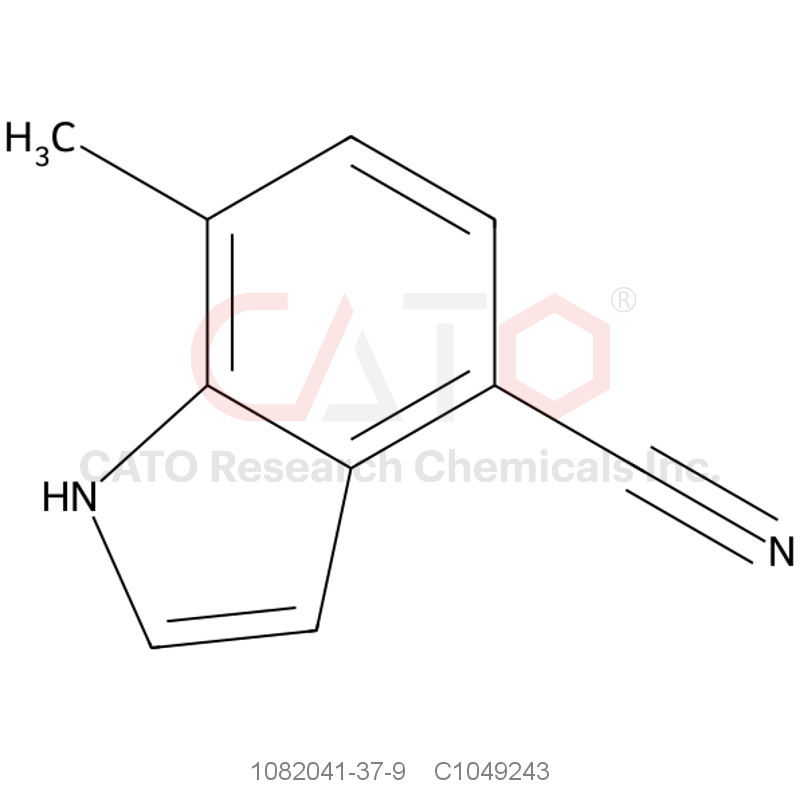 CAS No.:1082041-37-9,7-Methyl-1H-indole-4-carbonitrile