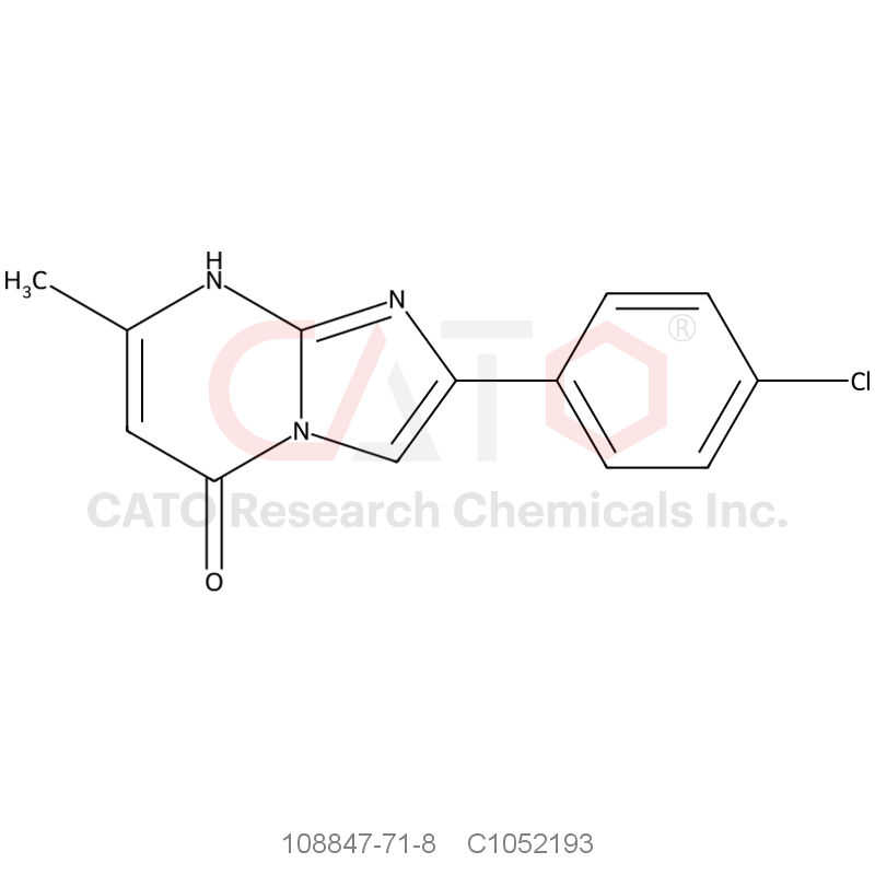CAS No.:108847-71-8,2-(4-Chlorophenyl)-7-methylimidazo[1,2-a]pyrimidin-5(8H)-one