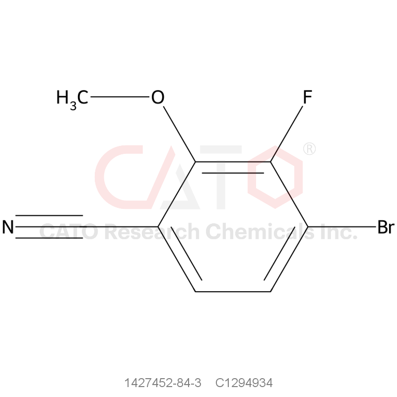CAS No.:1427452-84-3,4-Bromo-3-fluoro-2-methoxybenzonitrile
