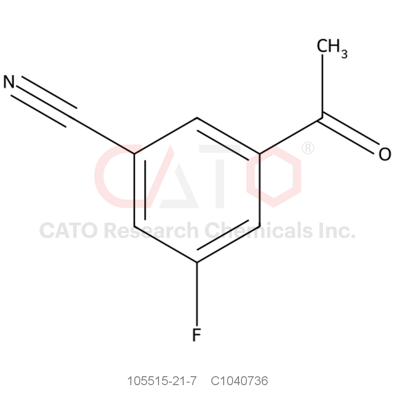 CAS No.:105515-21-7,3-Acetyl-5-fluorobenzonitrile