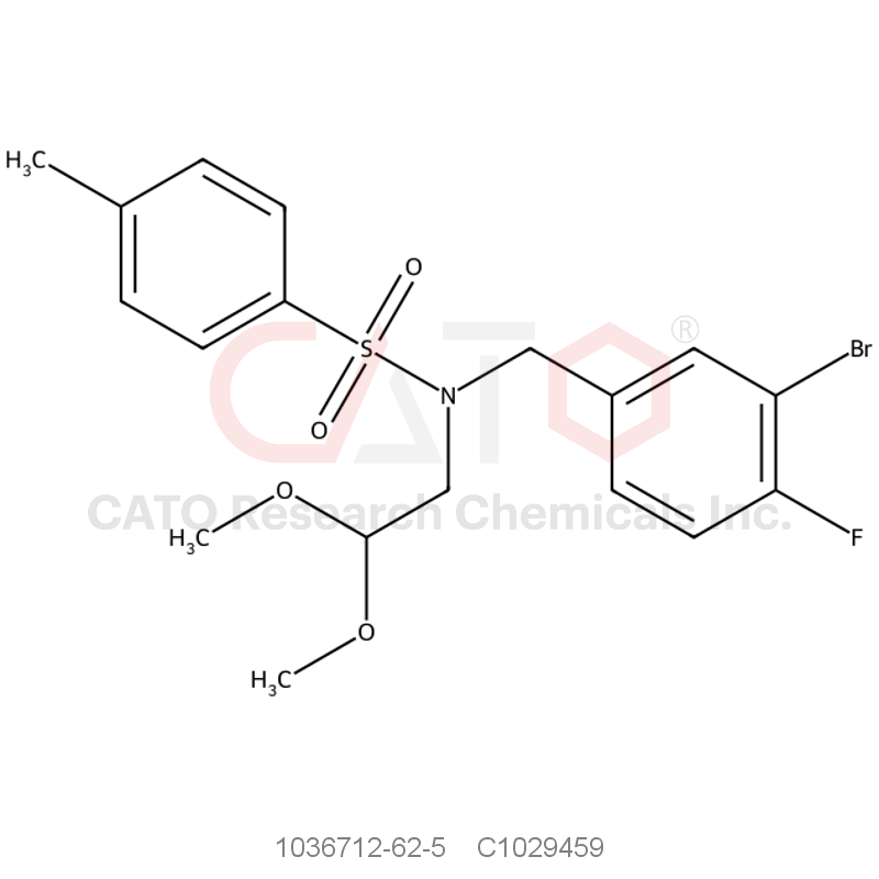 CAS No.:1036712-62-5,N-(3-Bromo-4-fluorobenzyl)-N-(2,2-dimethoxyethyl)-4-methylbenzenesulfonamide