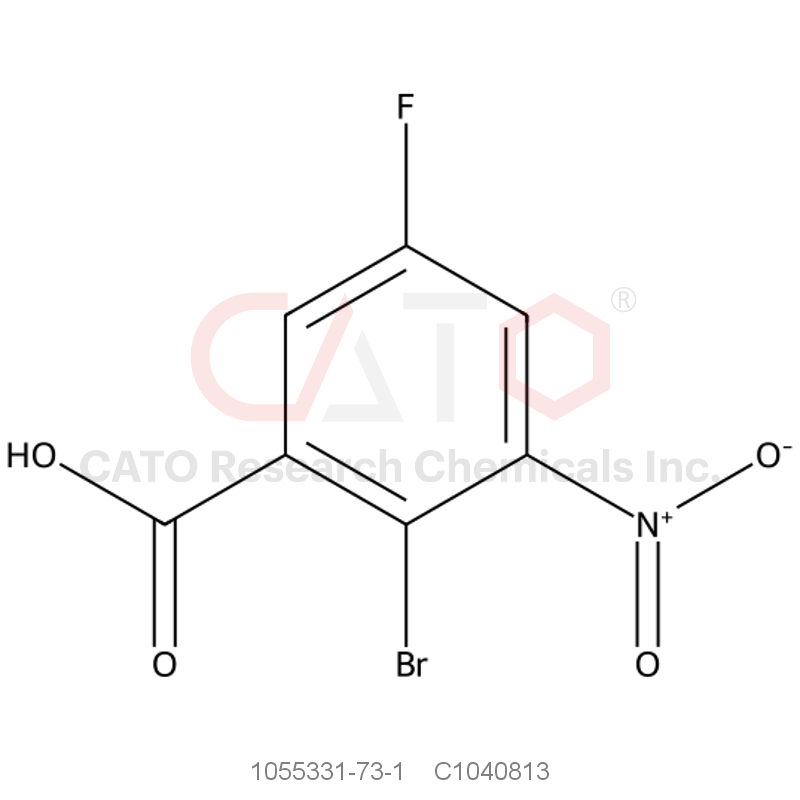 CAS No.:1055331-73-1,2-Bromo-5-fluoro-3-nitrobenzoic acid
