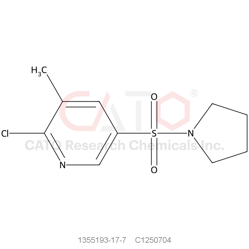 CAS No.:1355193-17-7,2-Chloro-3-methyl-5-(pyrrolidin-1-ylsulfonyl)pyridine
