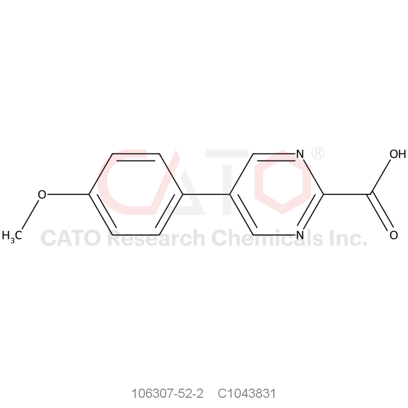 CAS No.:106307-52-2,5-(4-Methoxyphenyl)pyrimidine-2-carboxylic acid