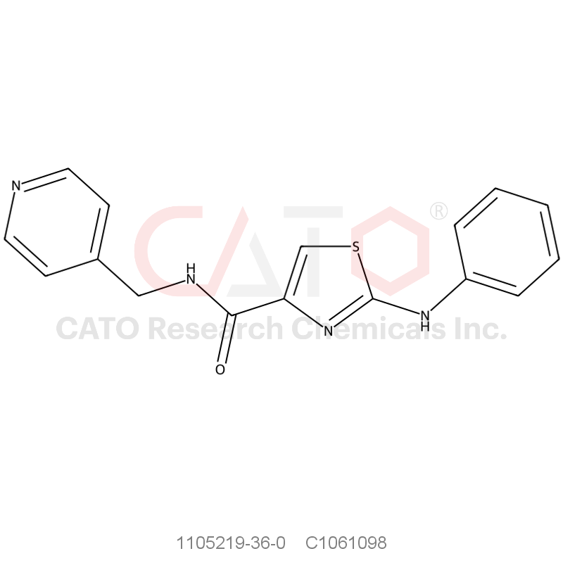 CAS No.:1105219-36-0,2-(Phenylamino)-N-(pyridin-4-ylmethyl)thiazole-4-carboxamide