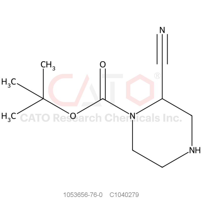 CAS No.:1053656-76-0,tert-butyl 2-cyanopiperazine-1-carboxylate