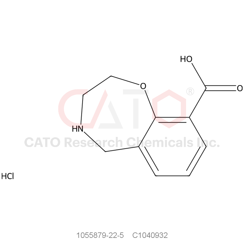 CAS No.:1055879-22-5,2,3,4,5-Tetrahydrobenzo[f][1,4]oxazepine-9-carboxylic acid hydrochloride