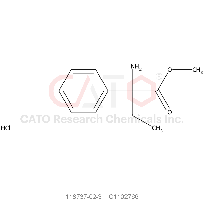 CAS No.:118737-02-3,methyl 2-amino-2-phenylbutanoate hydrochloride
