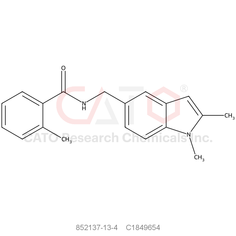 CAS No.:852137-13-4,N-((1,2-Dimethyl-1H-indol-5-yl)methyl)-2-methylbenzamide