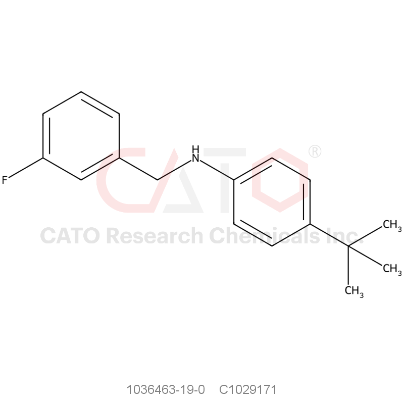 CAS No.:1036463-19-0,4-(tert-Butyl)-N-(3-fluorobenzyl)aniline