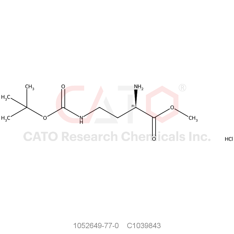 CAS No.:1052649-77-0,Methyl (R)-2-amino-4-((tert-butoxycarbonyl)amino)butanoate hydrochloride
