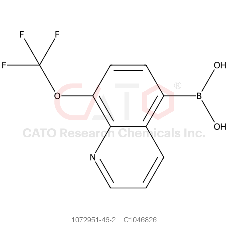 CAS No.:1072951-46-2,8-Trifluoromethoxyquinoline-5-boronic acid