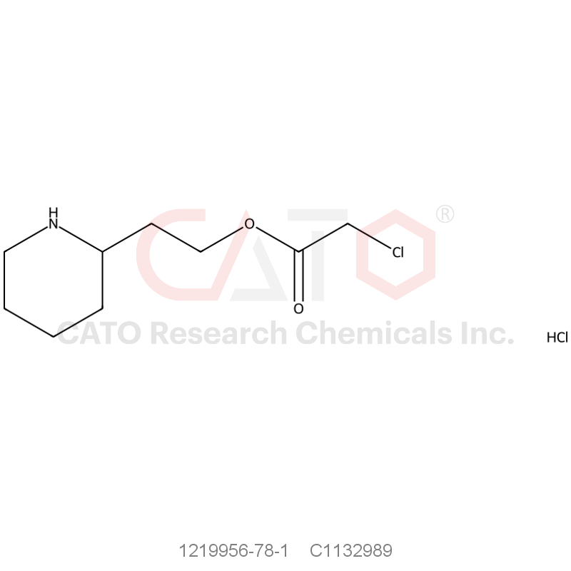 CAS No.:1219956-78-1,1219956-78-1
1438AD
2-(2-Piperidinyl)ethyl 2-chloroacetate hydrochloride
C9H17Cl2NO2
