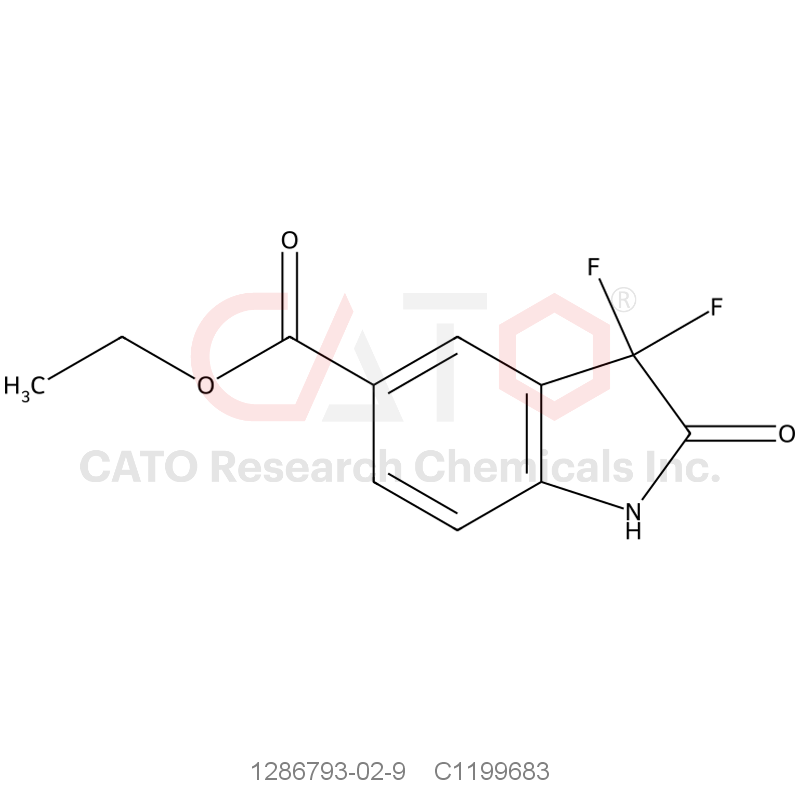 CAS No.:1286793-02-9,Ethyl 3,3-difluoro-2-oxoindoline-5-carboxylate
