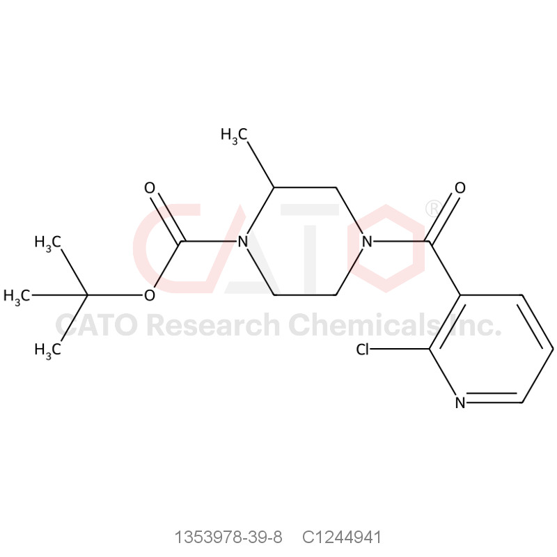 CAS No.:1353978-39-8,tert-Butyl 4-(2-chloronicotinoyl)-2-methylpiperazine-1-carboxylate
