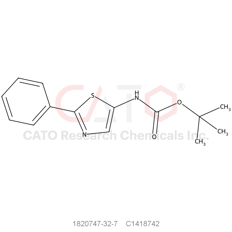 CAS No.:1820747-32-7,tert-butyl N-(2-phenyl-1,3-thiazol-5-yl)carbamate