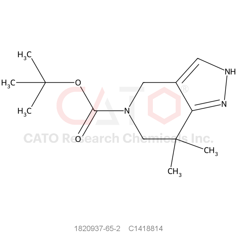 CAS No.:1820937-65-2,tert-Butyl 7,7-dimethyl-6,7-dihydro-2H-pyrazolo[4,3-c]pyridine-5(4H)-carboxylate