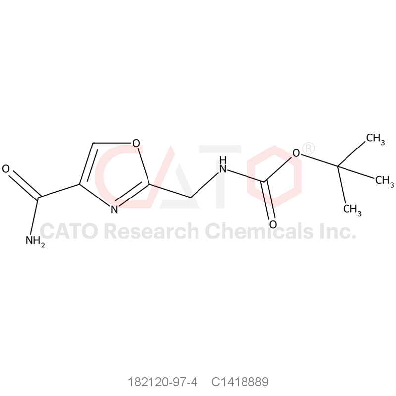 CAS No.:182120-97-4,tert-Butyl ((4-carbamoyloxazol-2-yl)methyl)carbamate