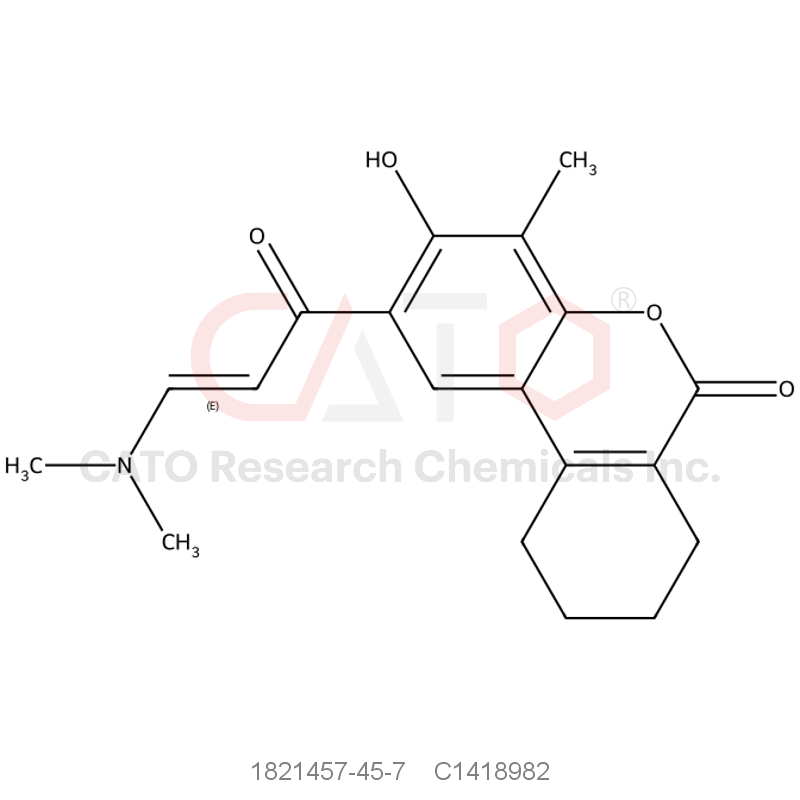 CAS No.:1821457-45-7,(E)-2-(3-(Dimethylamino)acryloyl)-3-hydroxy-4-methyl-7,8,9,10-tetrahydro-6h-benzo[c]chromen-6-one