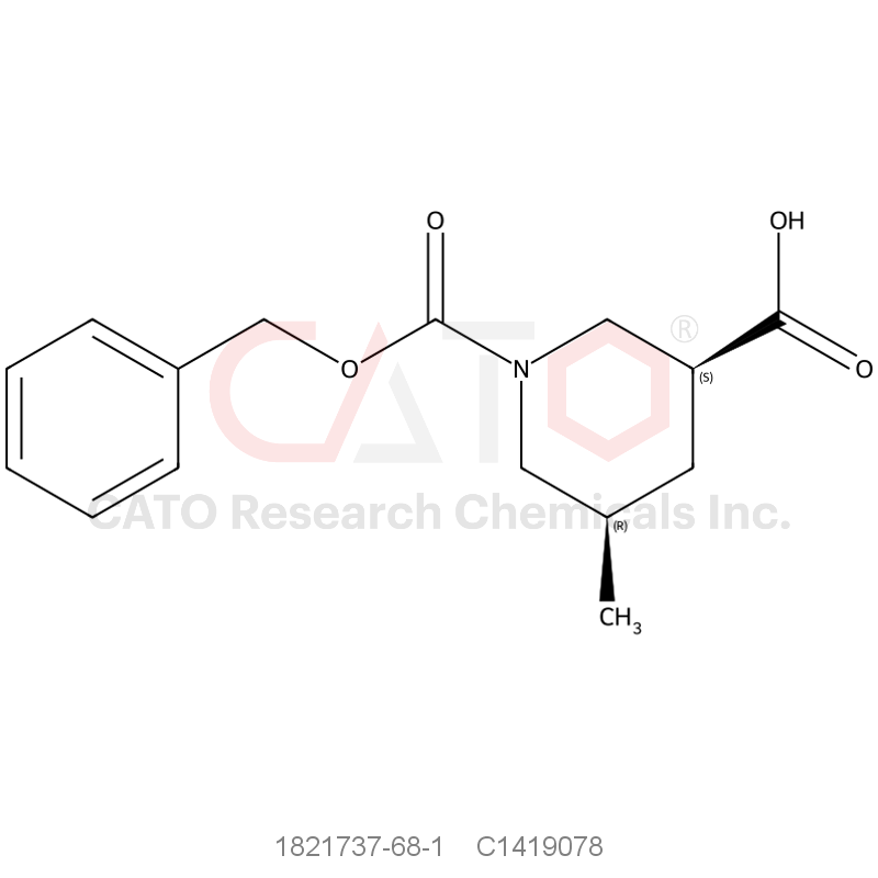 CAS No.:1821737-68-1,(3s,5r)-1-Benzyloxycarbonyl-5-methyl-piperidine-3-carboxylicacid